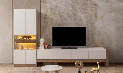 Medusa Home - Viora Tv Sehpası + Vitrin
