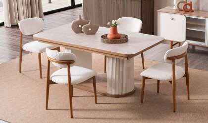 Medusa Home - Virjin Bohem Açılır Yemek Masası