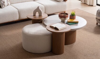 Medusa Home - Virjin Bohem Sehpa Seti