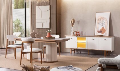 Medusa Home - Virjin Bohem Yemek Odası