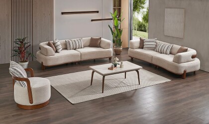 Medusa Home - Vizyon Walnut Koltuk Takımı