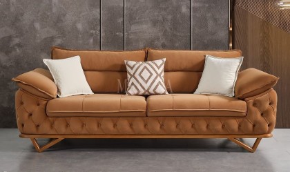 Medusa Home - Vortex Hardal Üçlü Koltuk