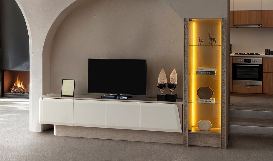 Medusa Home Mobilya - Voxa Tv Ünitesi + Vitrin