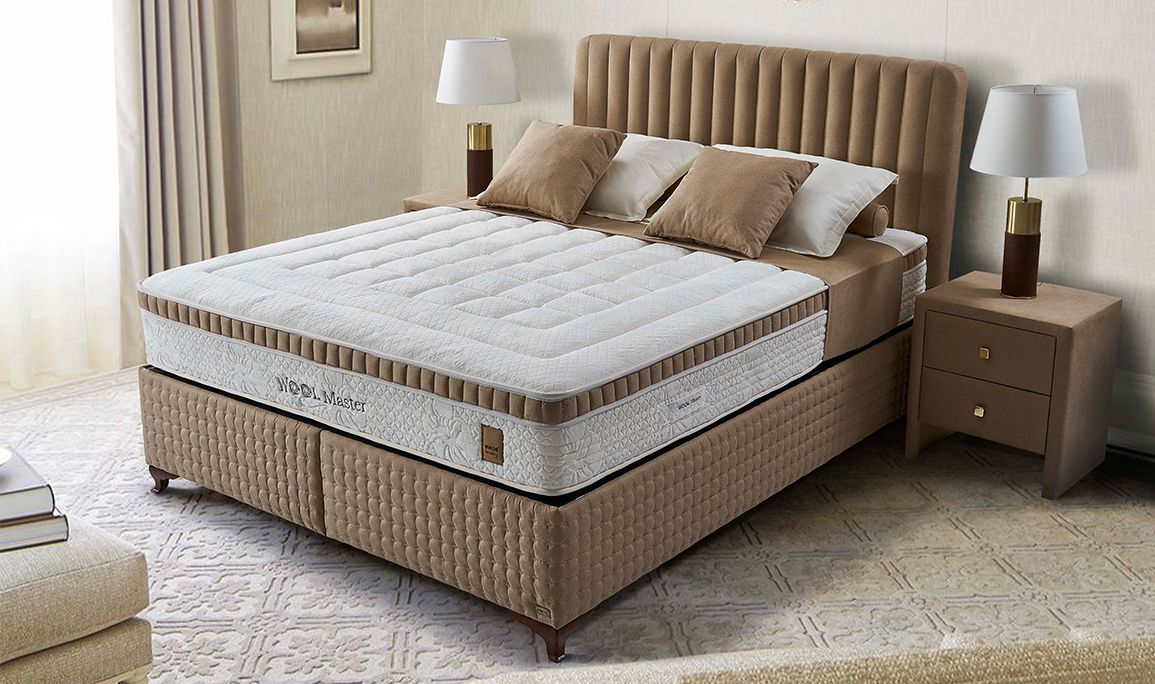 Medusa Home Mobilya - Wool Master Set Baza Başlık Yatak