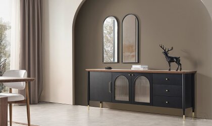 Medusa Home Mobilya - Yıldız Siyah Konsol