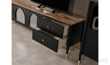 Medusa Home Mobilya - Yıldız Siyah Tv Ünitesi