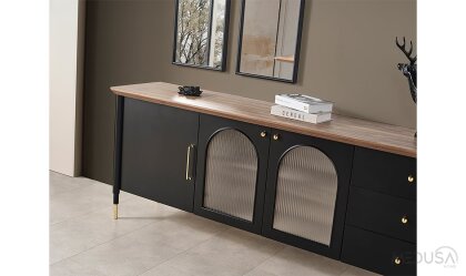 Medusa Home Mobilya - Yıldız Siyah Yemek Odası