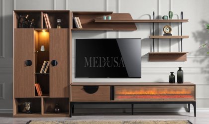 Medusa Home - Zambak Tv Ünitesi Tam Set