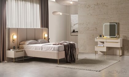 Medusa Home Mobilya - Zara Gold Yatak Odası