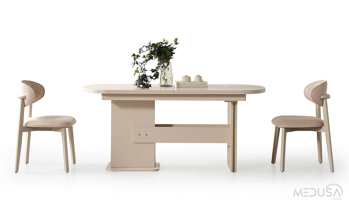 Medusa Home Mobilya - Zara Gold Yemek Masası