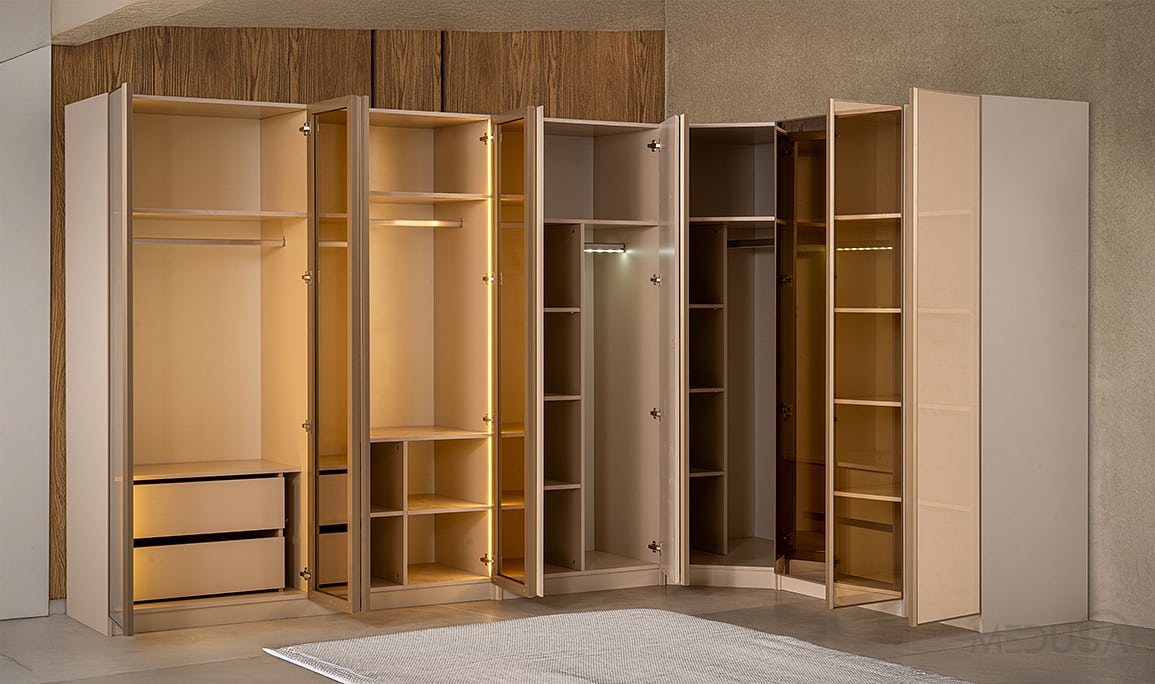 Zenith Köşe Gardırop - Trend Tasarımı ve Fiyatı | Medusa Home