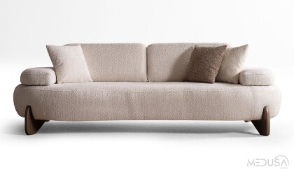 Medusa Home - Zeplin Üçlü Koltuk