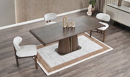 Medusa Home Mobilya - Zeta Yemek Masası - Sabit Yemek Masaları