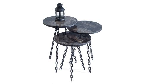 Medusa Home - Zincir Marble Zigon Sehpa